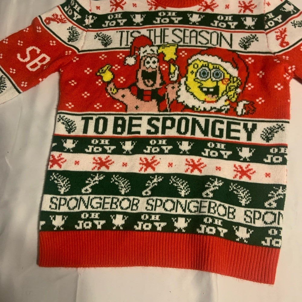 Nickelodeon Red and Green Holiday Sweater